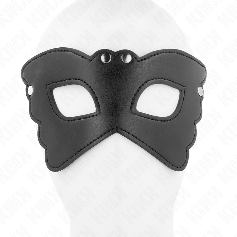 Masque papillon en cuirette 20 x 9 cm — KINK MASKED ALLURE