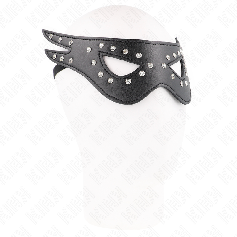 Masque de mystère en cuirette modèle 2 — KINK MASKED ALLURE
