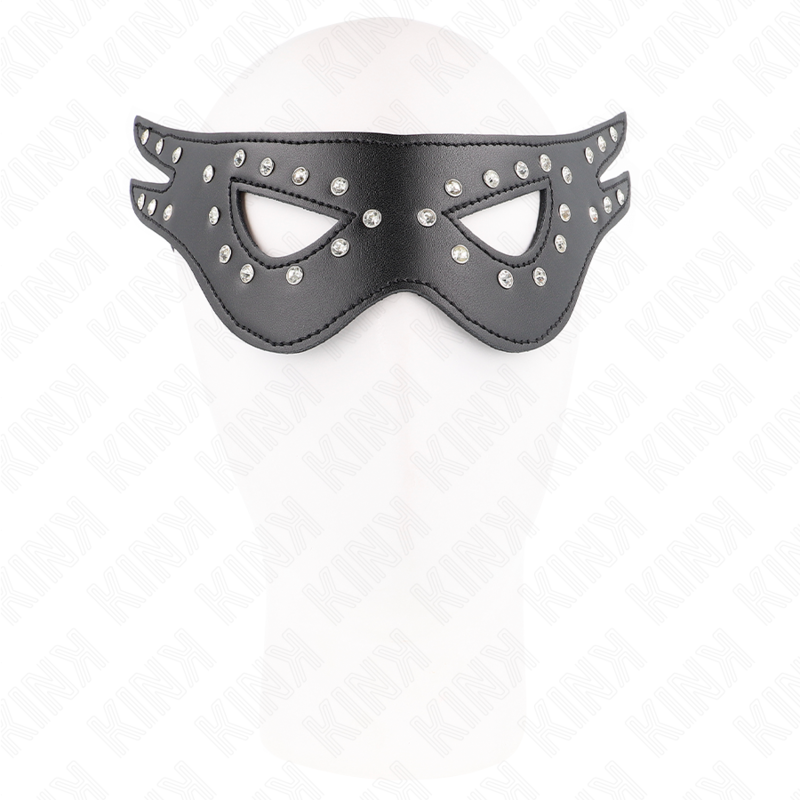 Masque de mystère en cuirette modèle 2 — KINK MASKED ALLURE