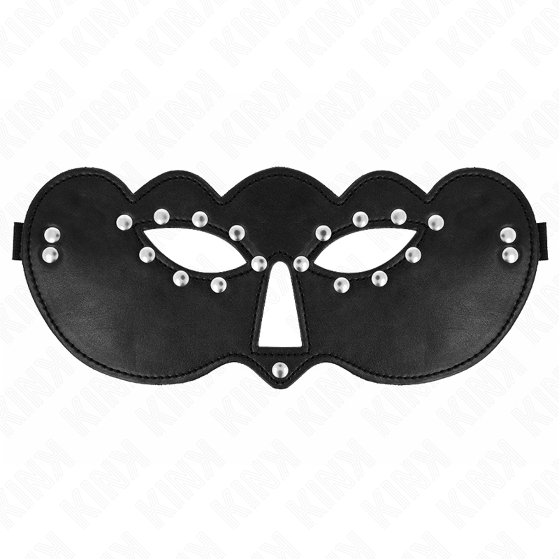 Masque de mystère en satin et dentelle — KINK MASKED ALLURE