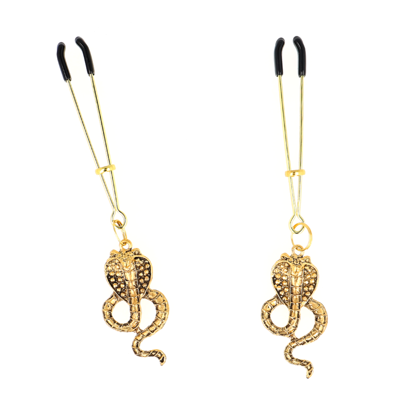 Pinces à mamelons pendentif Cobra 6 cm — KINK NIPPLE GRIP