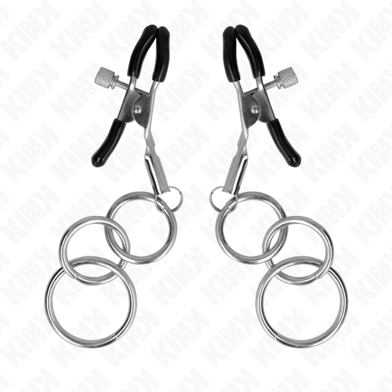 Pince à mamelon réglable à trois anneaux — KINK NIPPLE GRIP