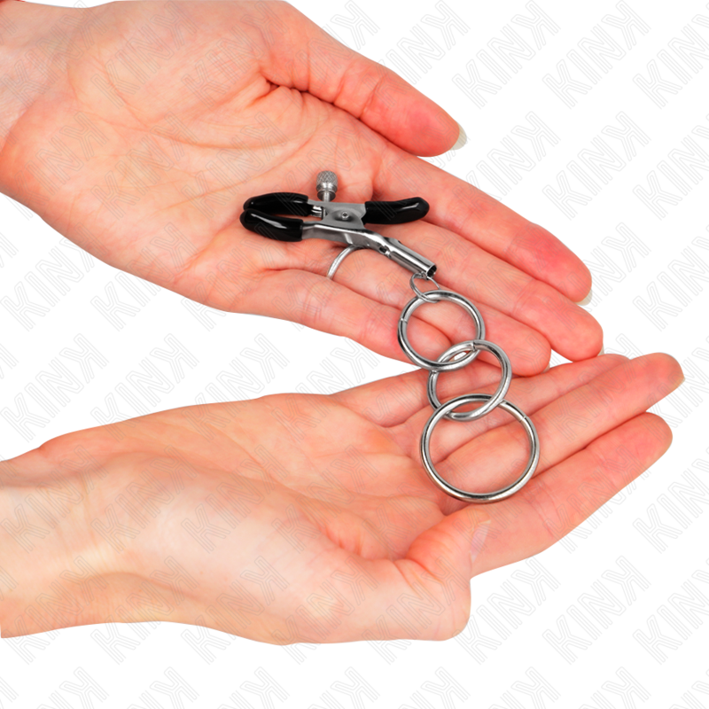 Pince à mamelon réglable à trois anneaux — KINK NIPPLE GRIP