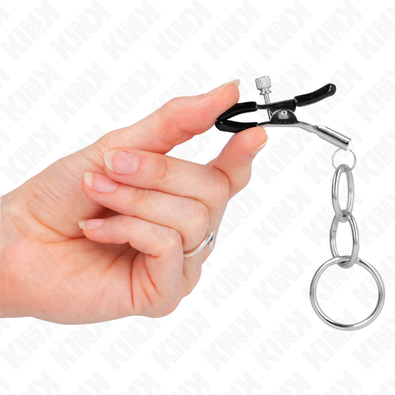 Pince à mamelon réglable à trois anneaux — KINK NIPPLE GRIP