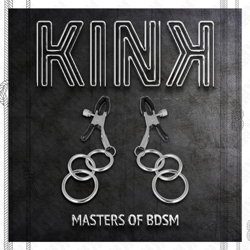 Pince à mamelon réglable à trois anneaux — KINK NIPPLE GRIP