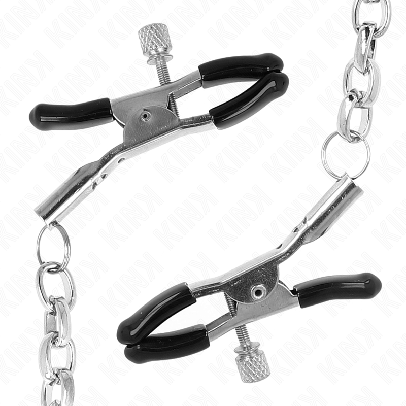 Pinces à tétons chaîne épaisse 30 cm — KINK NIPPLE GRIP