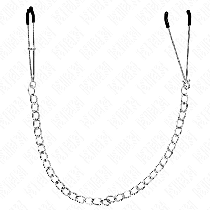 Pinces à téton fines avec chaîne épaisse 30 cm — KINK NIPPLE GRIP