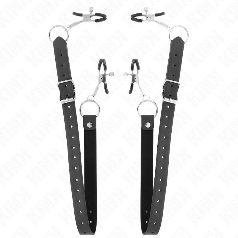 Lot de 4 pinces à clitoris réglables 34-48 cm — KINK NIPPLE GRIP