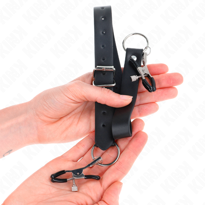 Lot de 4 pinces à clitoris réglables 34-48 cm — KINK NIPPLE GRIP