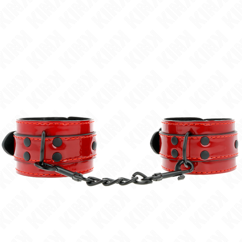 Poignets de contrainte rouge foncé 23 x 5 cm — KINK WRIST RESTRAINT