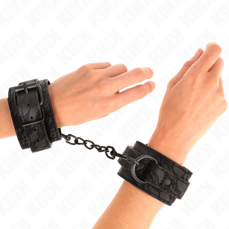 Poignets réglables en dentelle foncée — KINK WRIST RESTRAINT