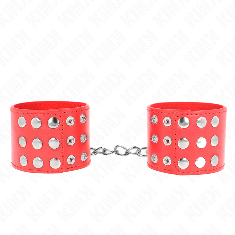 Appui-poignets réglables rouge à bouton-pression — KINK WRIST RESTRAINT