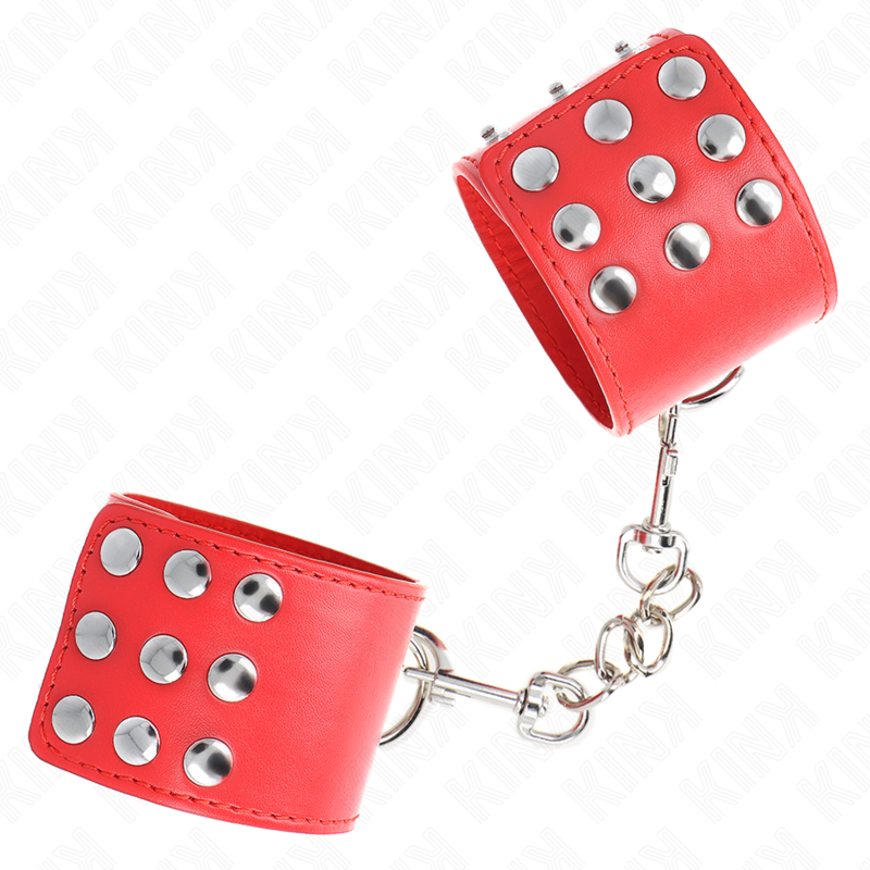Appui-poignets réglables rouge à bouton-pression — KINK WRIST RESTRAINT