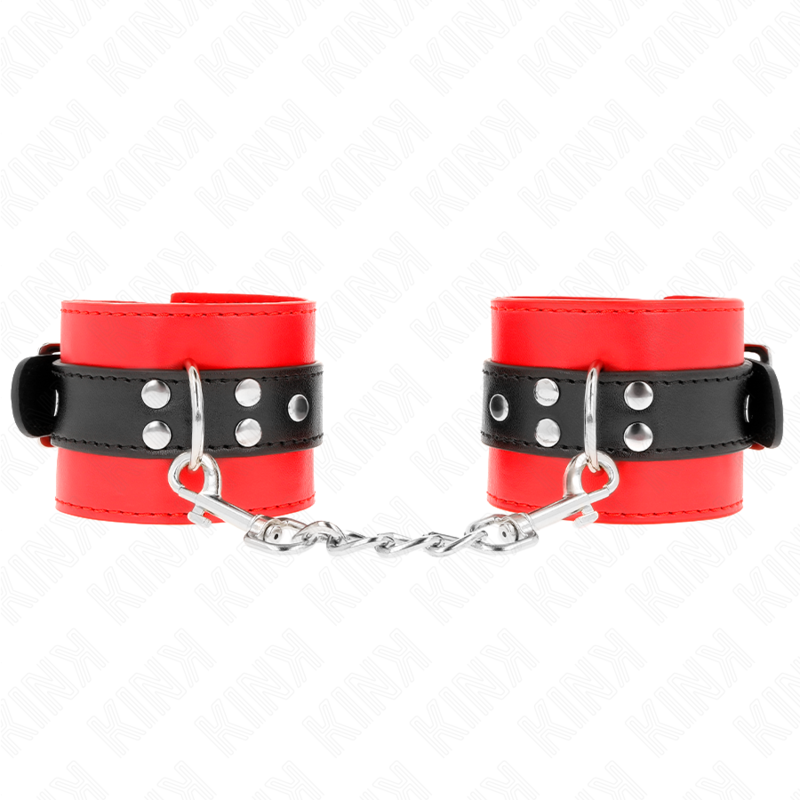 Appui-poignets rouge avec ceinture noire réglable 17-28 cm x 6 cm — KINK WRIST RESTRAINT