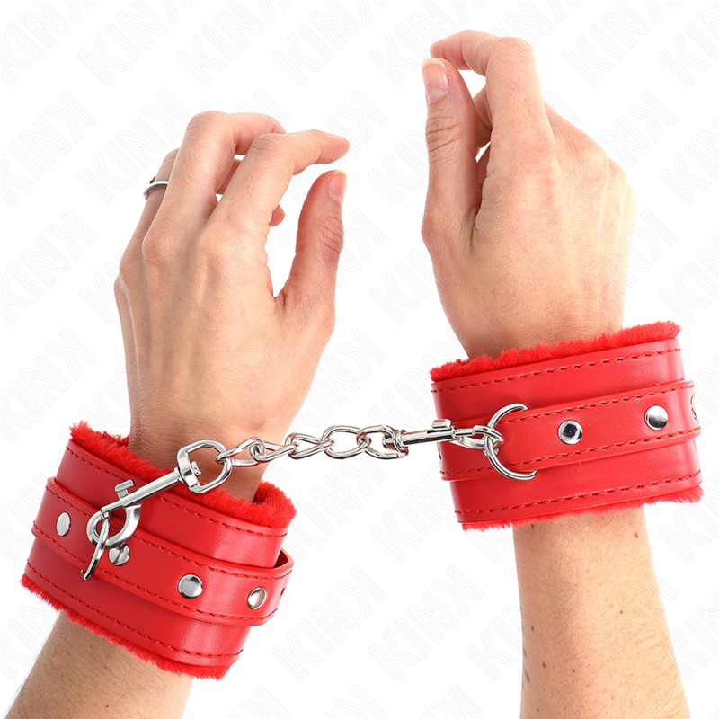 Appui-poignets doublés de fourrure premium réglables — KINK WRIST RESTRAINT