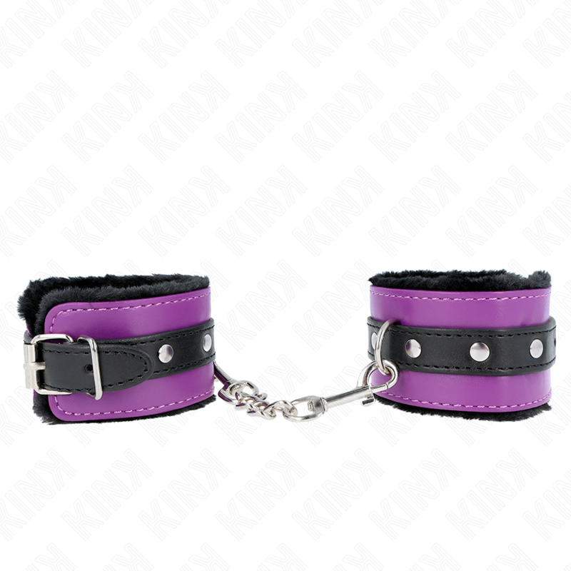 Premium Double Fur Wrist Restraints with Adjustable Strap — KINK WRIST RESTRAINT