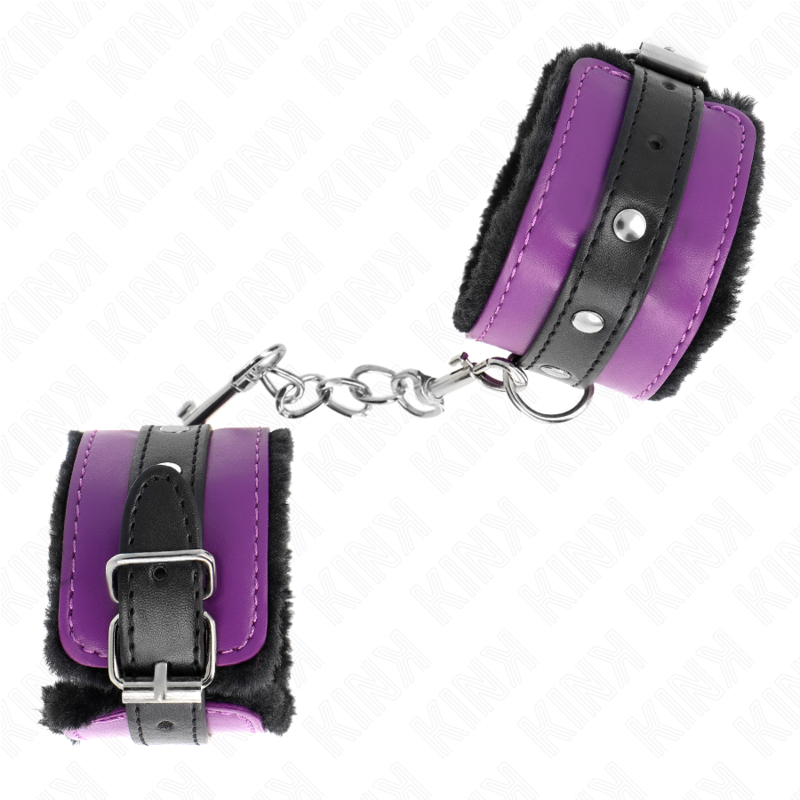 Premium Double Fur Wrist Restraints with Adjustable Strap — KINK WRIST RESTRAINT