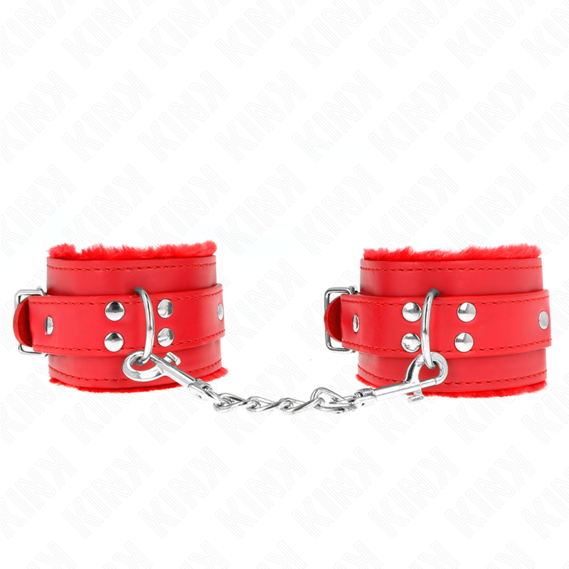 Apoio de pulsos em pele vermelha com cinta ajustável — KINK WRIST RESTRAINT