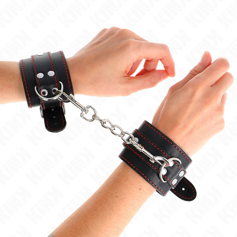 Appui-poignets réglables noir et rouge — KINK WRIST RESTRAINT