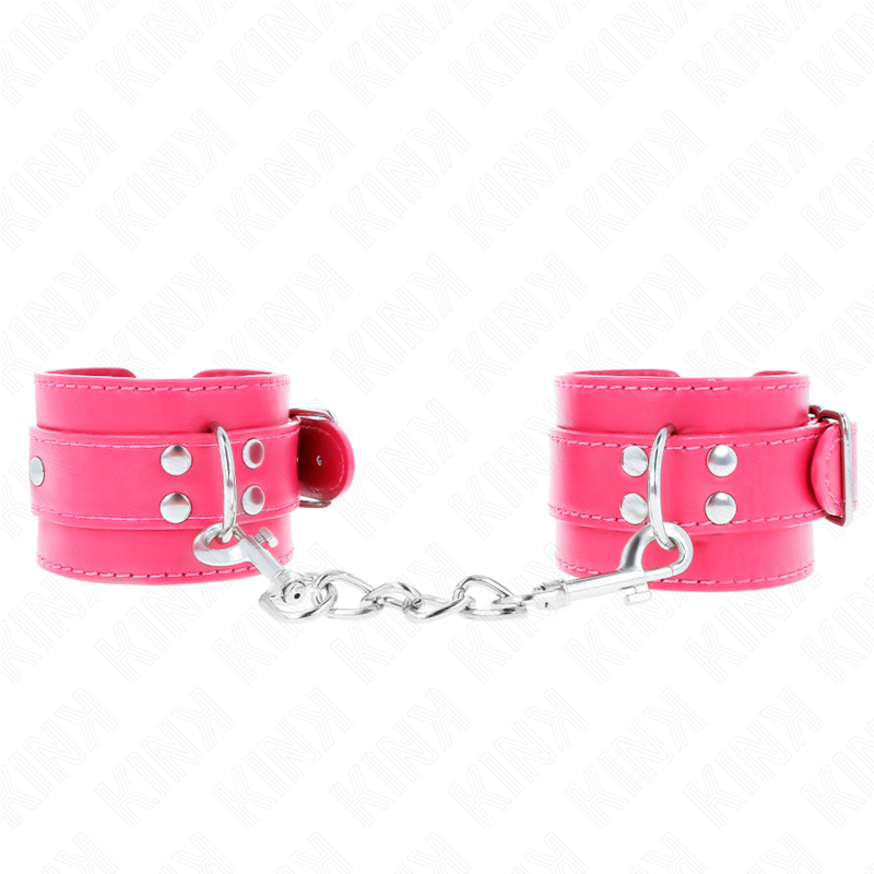 Appui-poignets réglable doublure rose framboise — KINK WRIST RESTRAINT