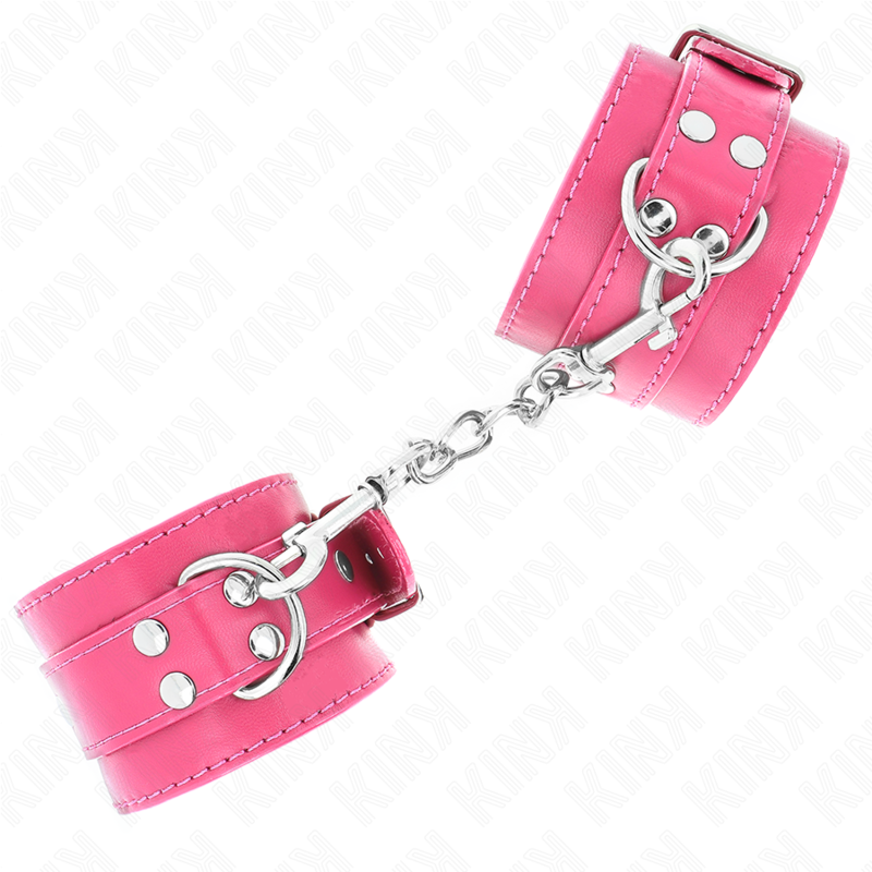 Appui-poignets réglable doublure rose framboise — KINK WRIST RESTRAINT