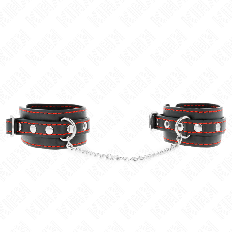 Adjustable Wrist Cuffs with Red Lining — KINK WRIST RESTRAINT