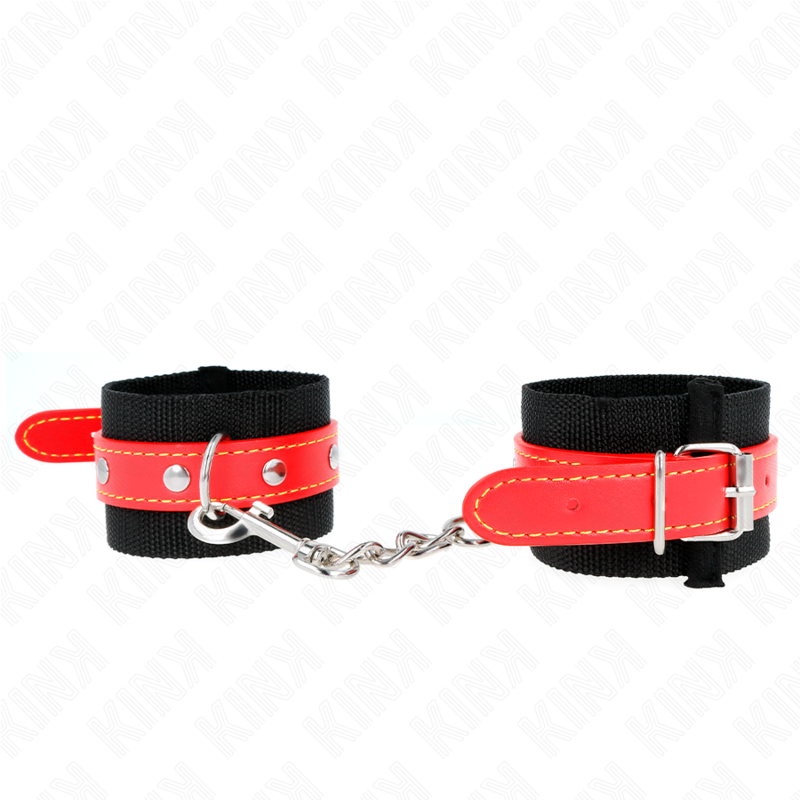 Appui-poignets ajustables noir et rouge — KINK WRIST RESTRAINT