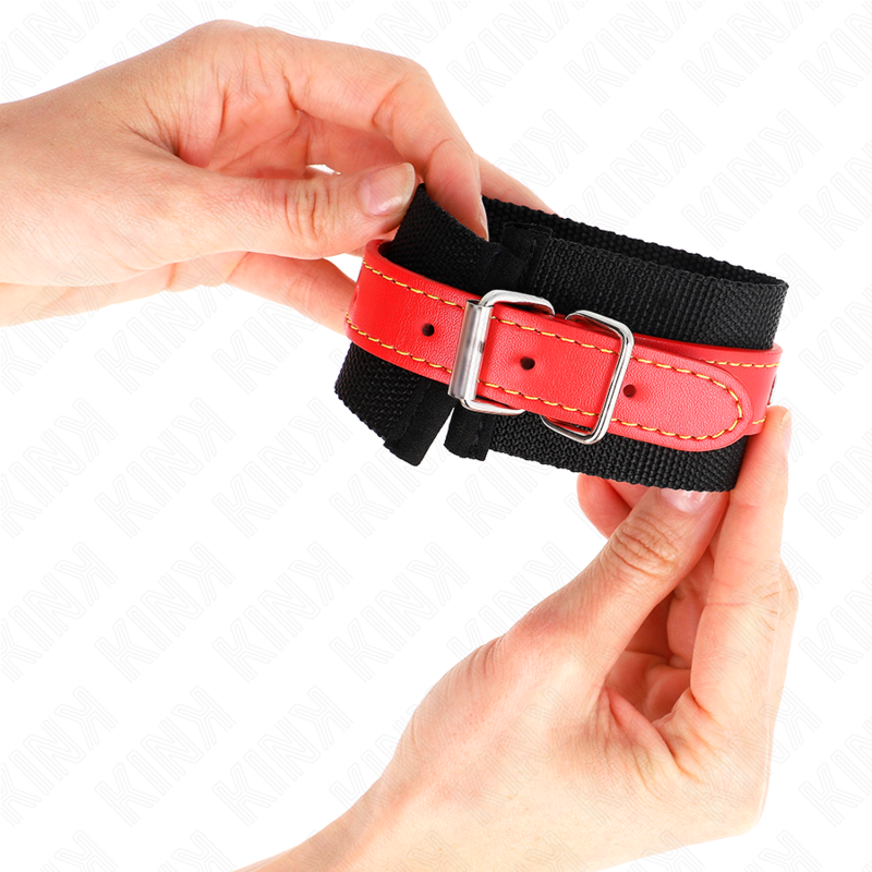Appui-poignets ajustables noir et rouge — KINK WRIST RESTRAINT