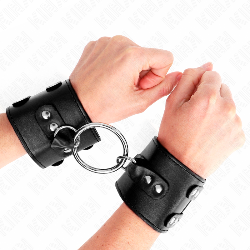 Appui-poignets fixes avec anneau et clous réglables — KINK WRIST RESTRAINT