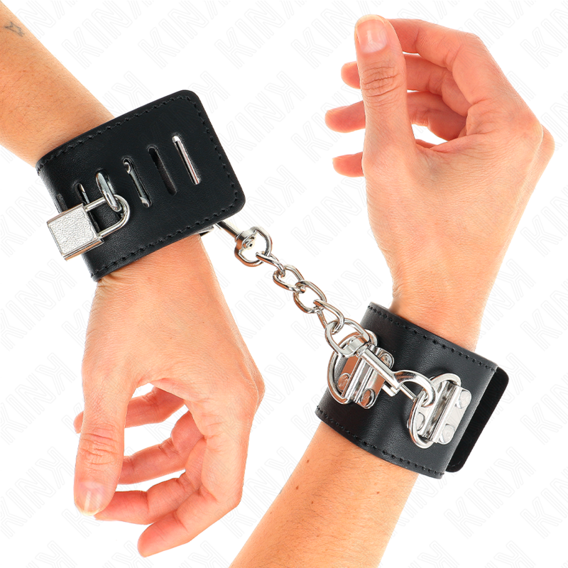 Appui-poignets ajustables multipositions avec cadenas noir — KINK WRIST RESTRAINT
