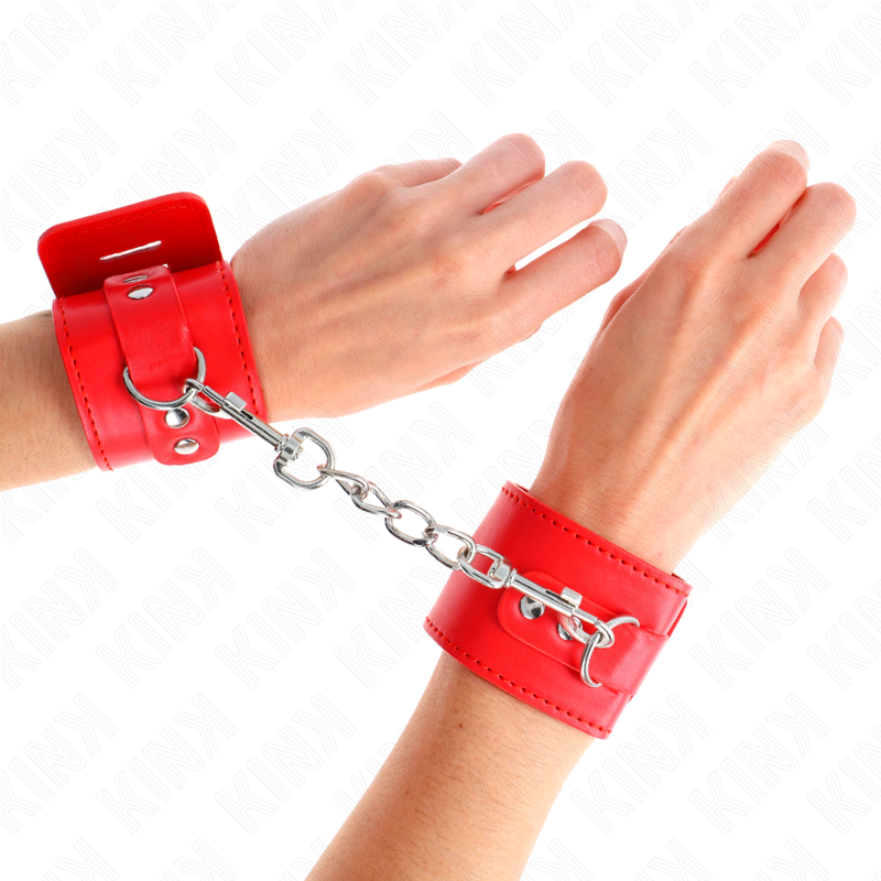 Appui-poignets ajustable rouge avec cadenas — KINK WRIST RESTRAINT