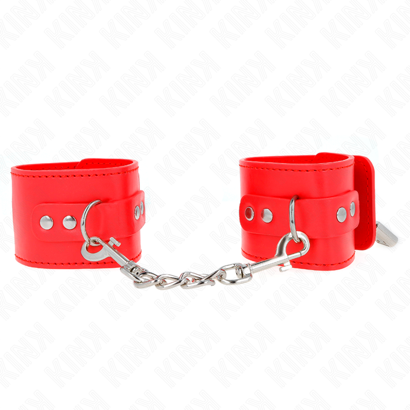 Appui-poignets ajustable rouge avec cadenas — KINK WRIST RESTRAINT
