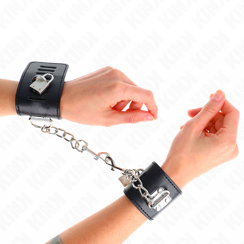 Appui-poignets ajustable à cadenas noir — KINK WRIST RESTRAINT