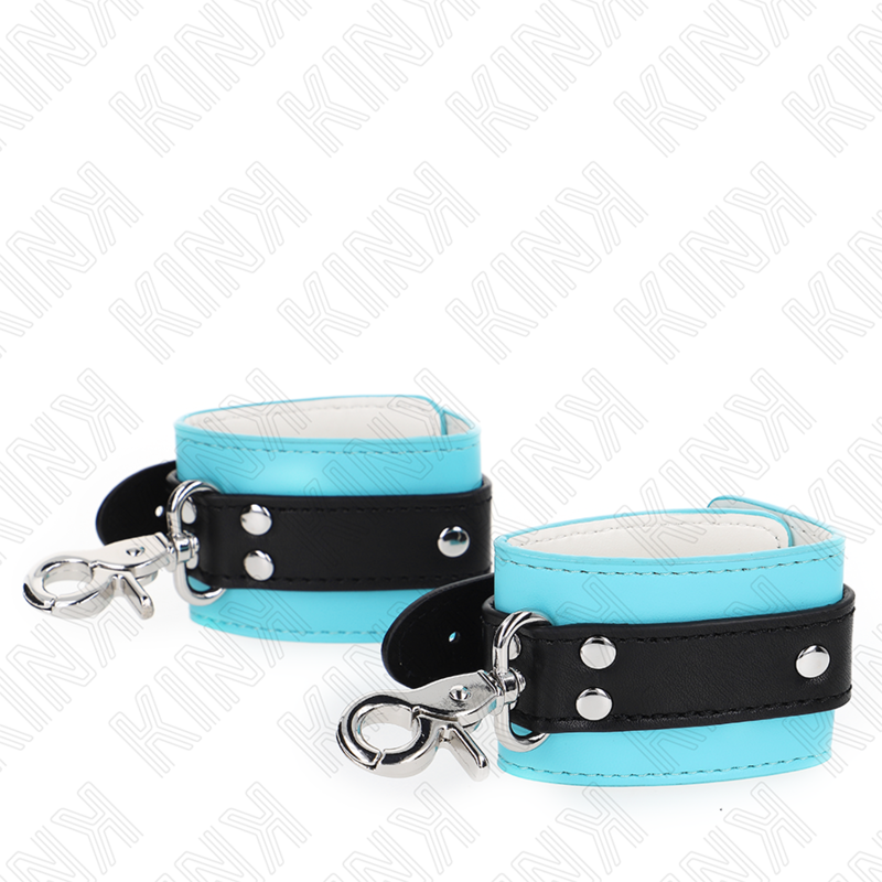 Appui-poignets verrouillables réglables noir et bleu — KINK WRIST RESTRAINT