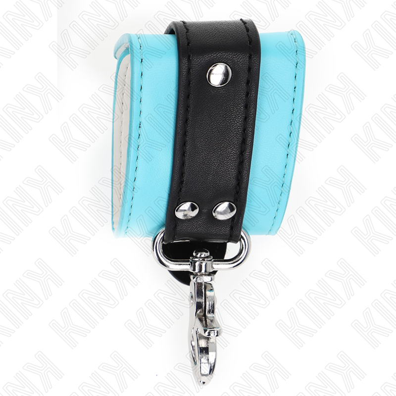 Appui-poignets verrouillables réglables noir et bleu — KINK WRIST RESTRAINT