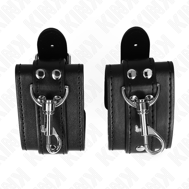 Poignets verrouillables réglables noir dungeon — KINK WRIST RESTRAINT