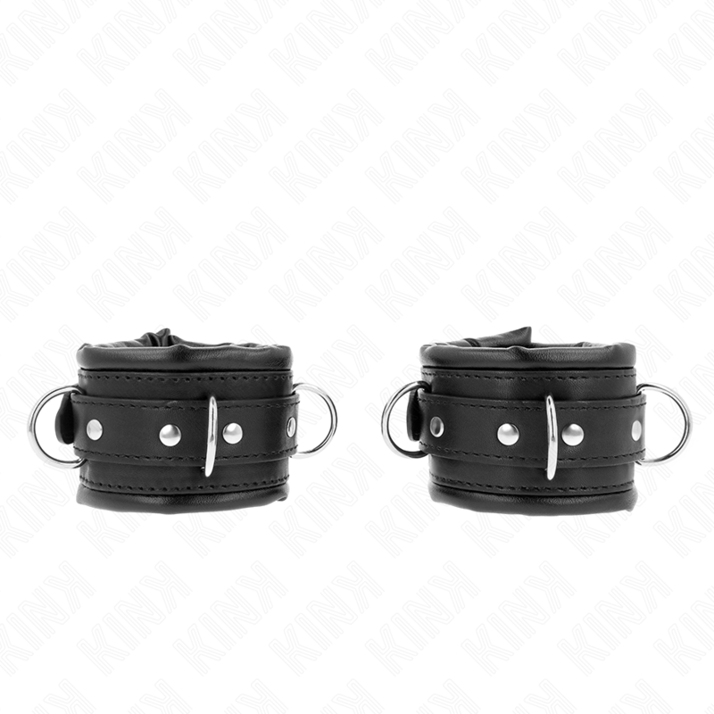 Appui-poignets réglables doublés fourrure noire — KINK WRIST RESTRAINT