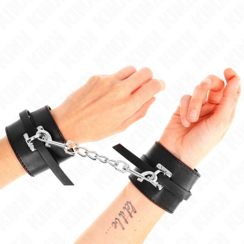 Poignets verrouillables deluxe ajustables noir — KINK WRIST RESTRAINT