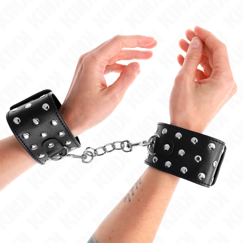 Menottes poignets réglables style punk — KINK WRIST RESTRAINT