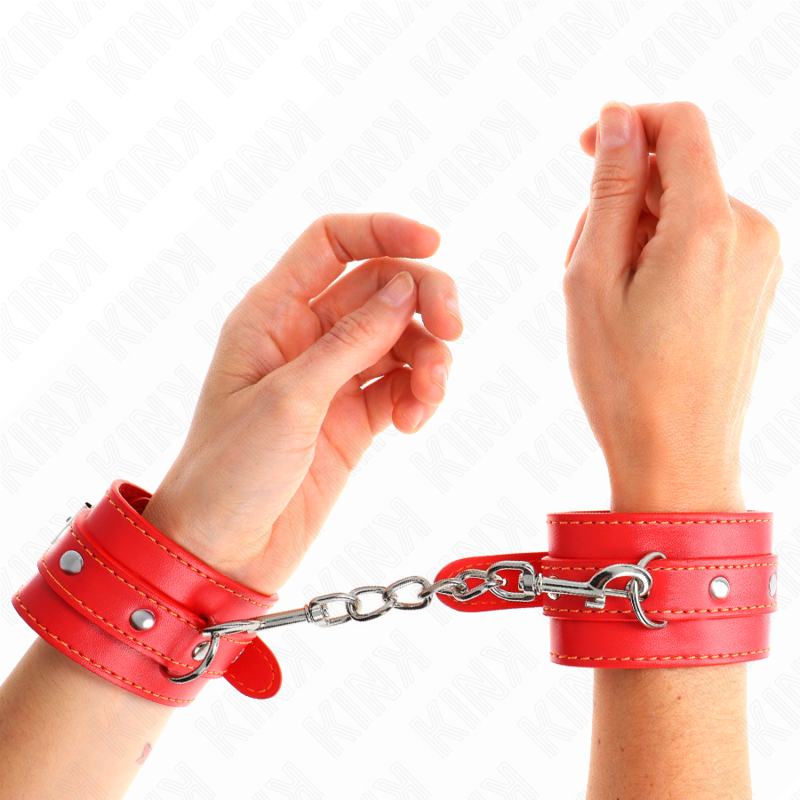 Poignets de contention ajustables fins rouge — KINK WRIST RESTRAINT