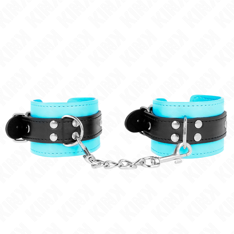 Entraves de poignet en fourrure bleue ajustables — KINK WRIST RESTRAINT