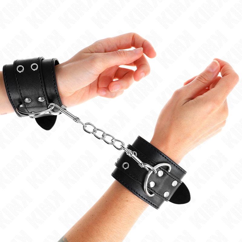 Appui-poignets ajustables double boucle noir — KINK WRIST RESTRAINT