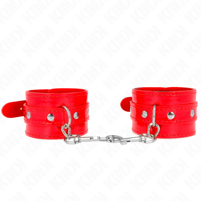 Manchettes ajustables rouges brillantes — KINK WRIST RESTRAINT