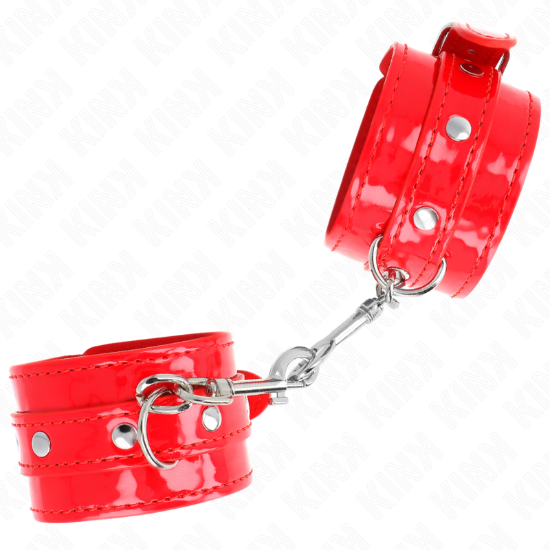 Manchettes ajustables rouges brillantes — KINK WRIST RESTRAINT