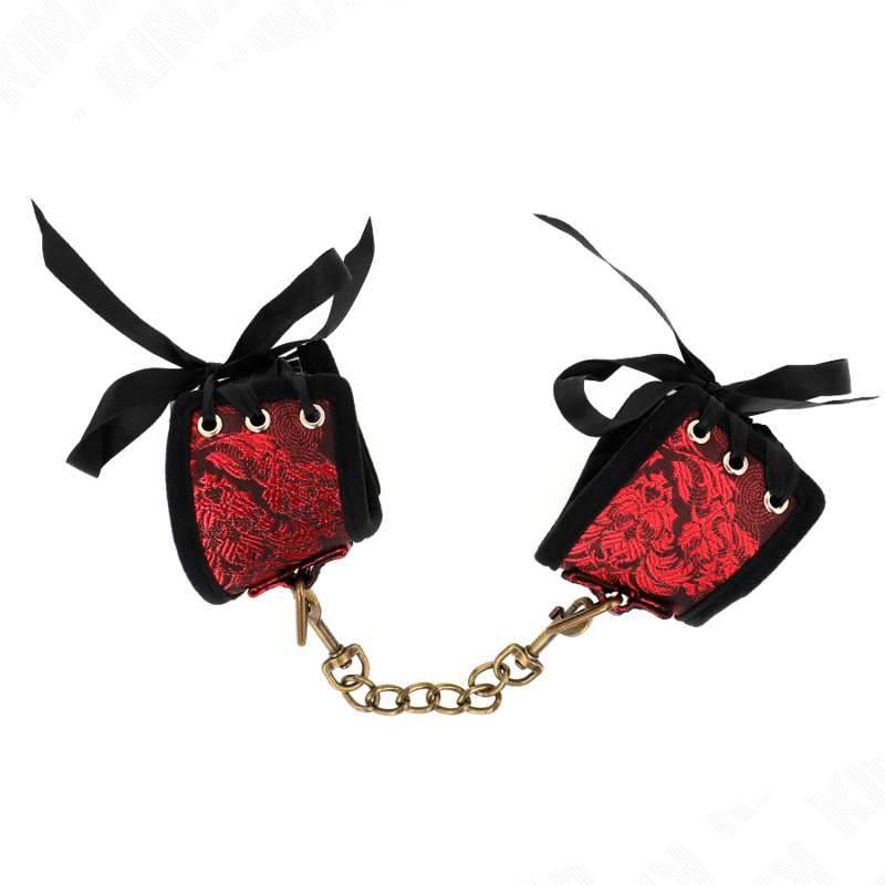 Manette in pizzo rosso e nero — KINK WRIST RESTRAINT
