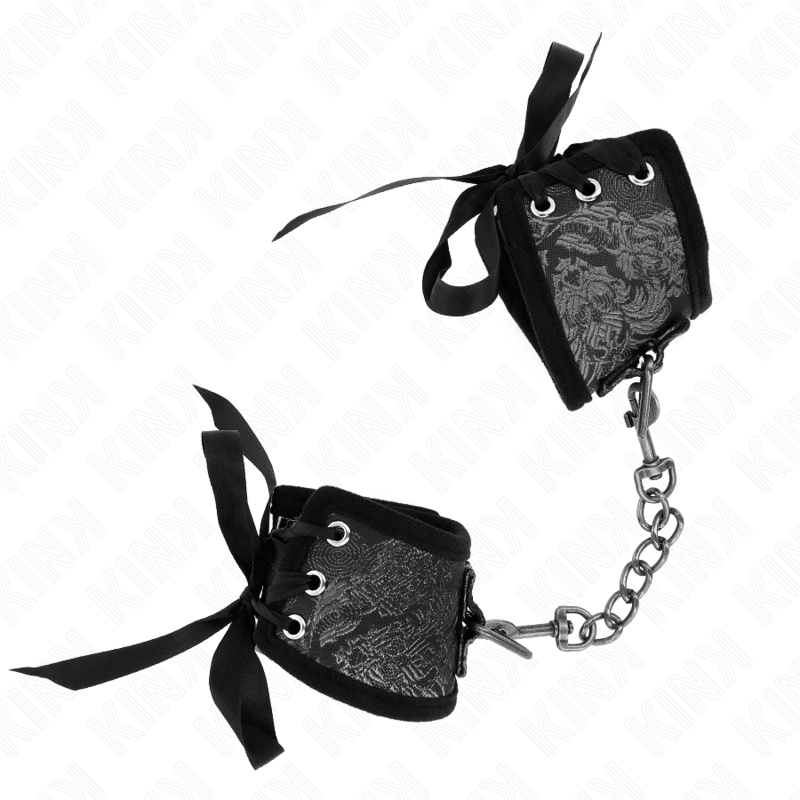Menottes poignets dentelle noire — KINK WRIST RESTRAINT