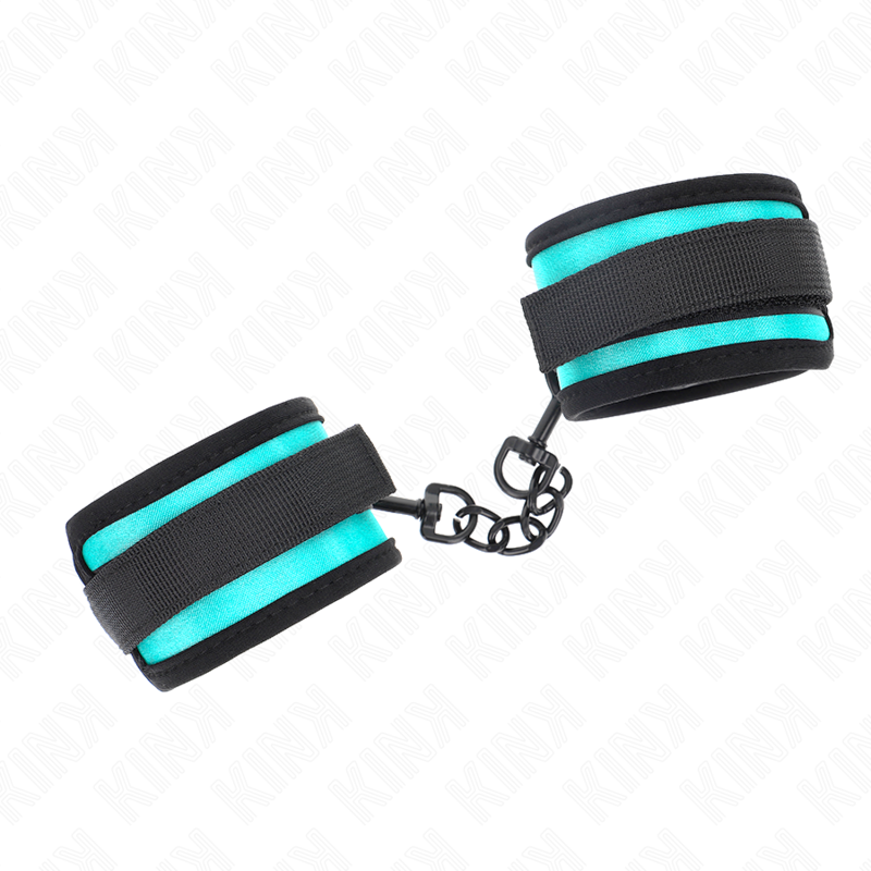 Verstellbare Nylon-Handfessel in Schwarz und Blau — KINK WRIST RESTRAINT