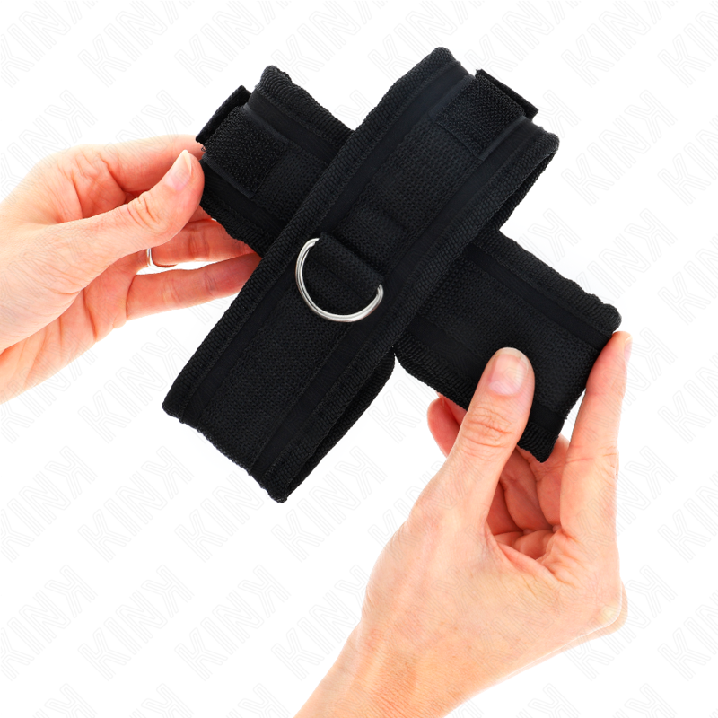 Poignets croisés réglables noirs — KINK WRIST RESTRAINT