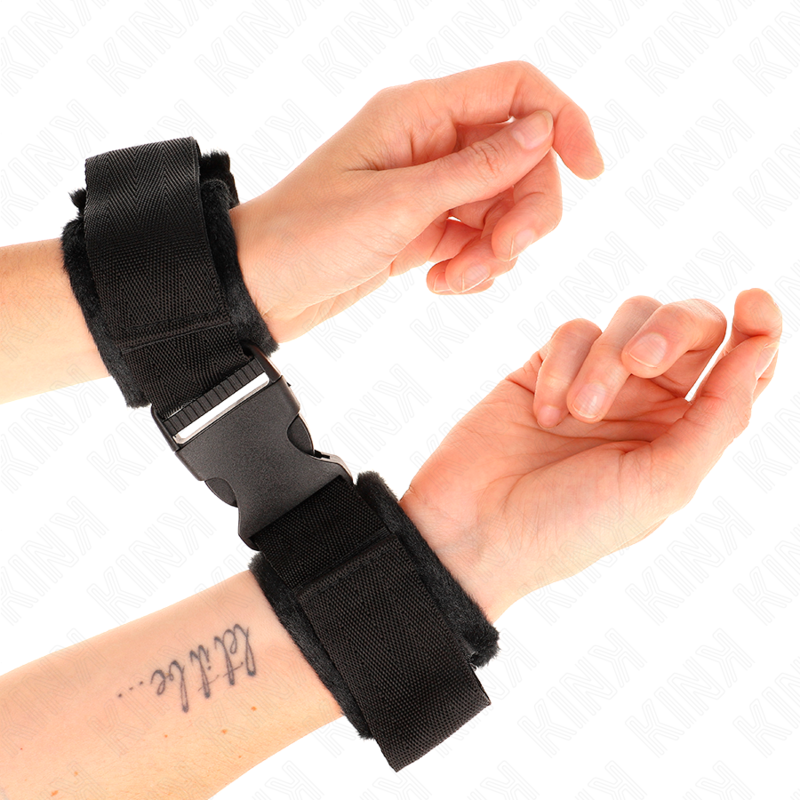 Contrainte de poignet ajustable en nylon rouge et noir — KINK WRIST RESTRAINT