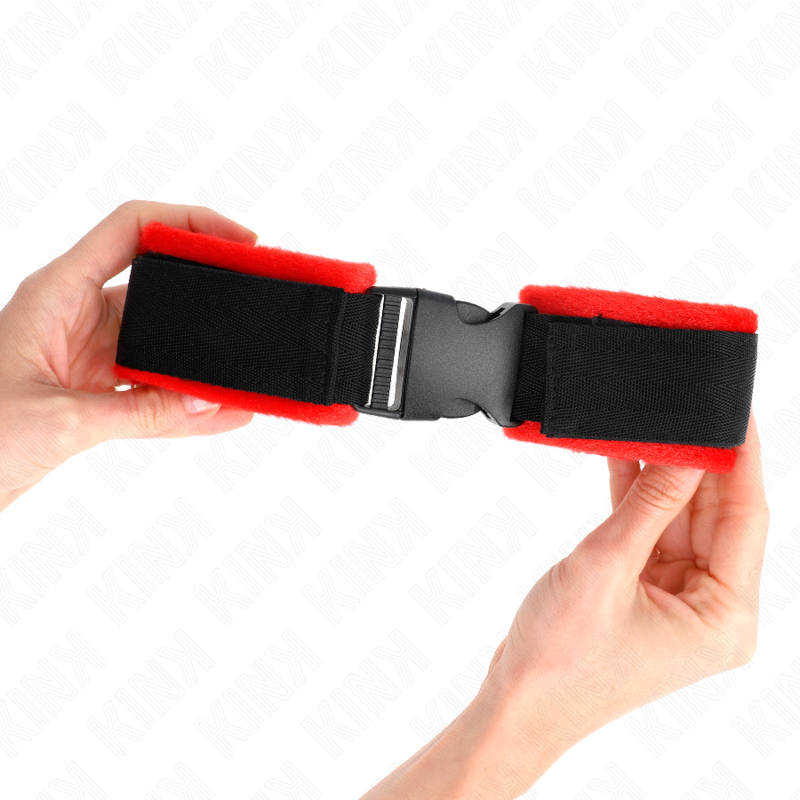 Adjustable Black Nylon Wrist Cuffs with Buckle & Hook — KINK WRIST RESTRAINT